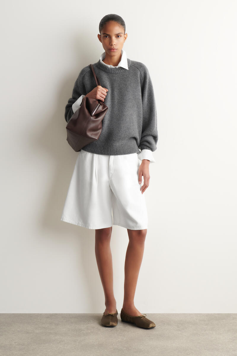 코스 여성 Rounded Cashmere Crew-Neck Sweater 1340973002005