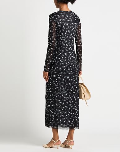 Woman Maxi dress Black Size L Polyester, Elastane