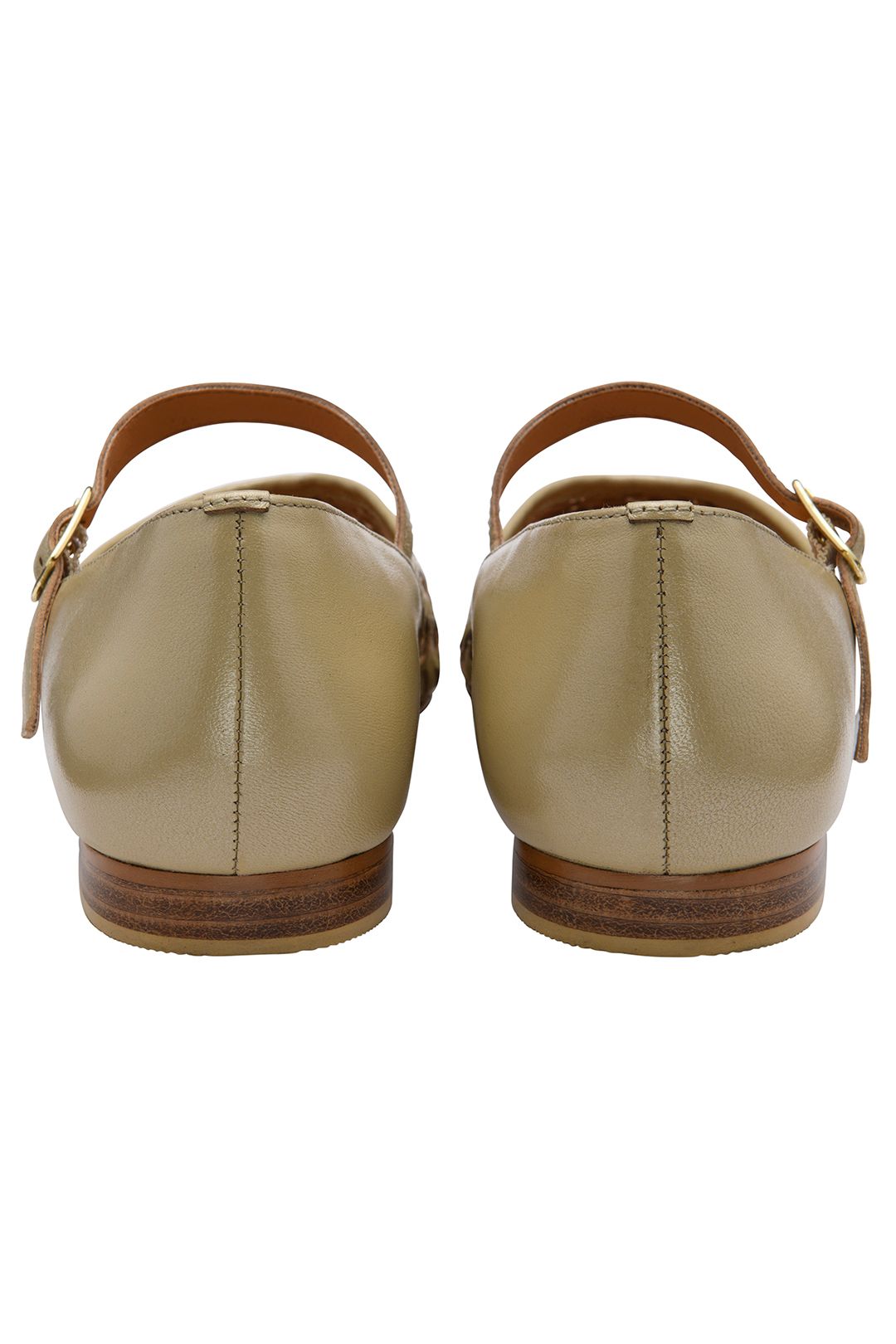 Ravel Gold Leather 'ordley' Mary-Jane Shoe