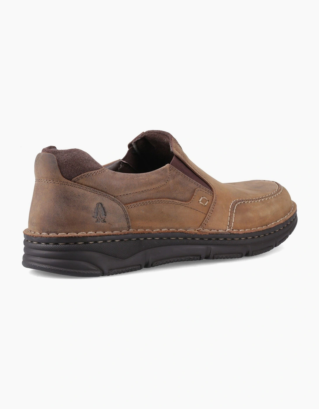 Men's Hush Puppies Franco Slip on Leather Men's Tan Loafers - Brown