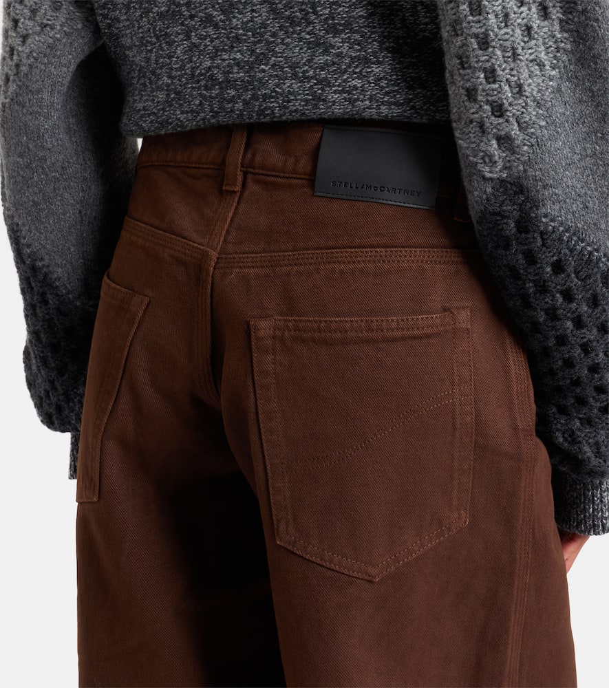 Low-rise wide-leg jeans
