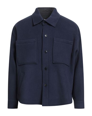 Man Jacket Navy Size 36 Virgin Wool, Polyamide