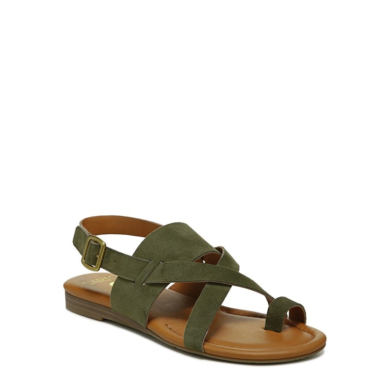 Women's Gia Sandals (Olive Green Suede)