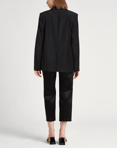 Woman Blazer Black Size 4 Virgin Wool, Silk