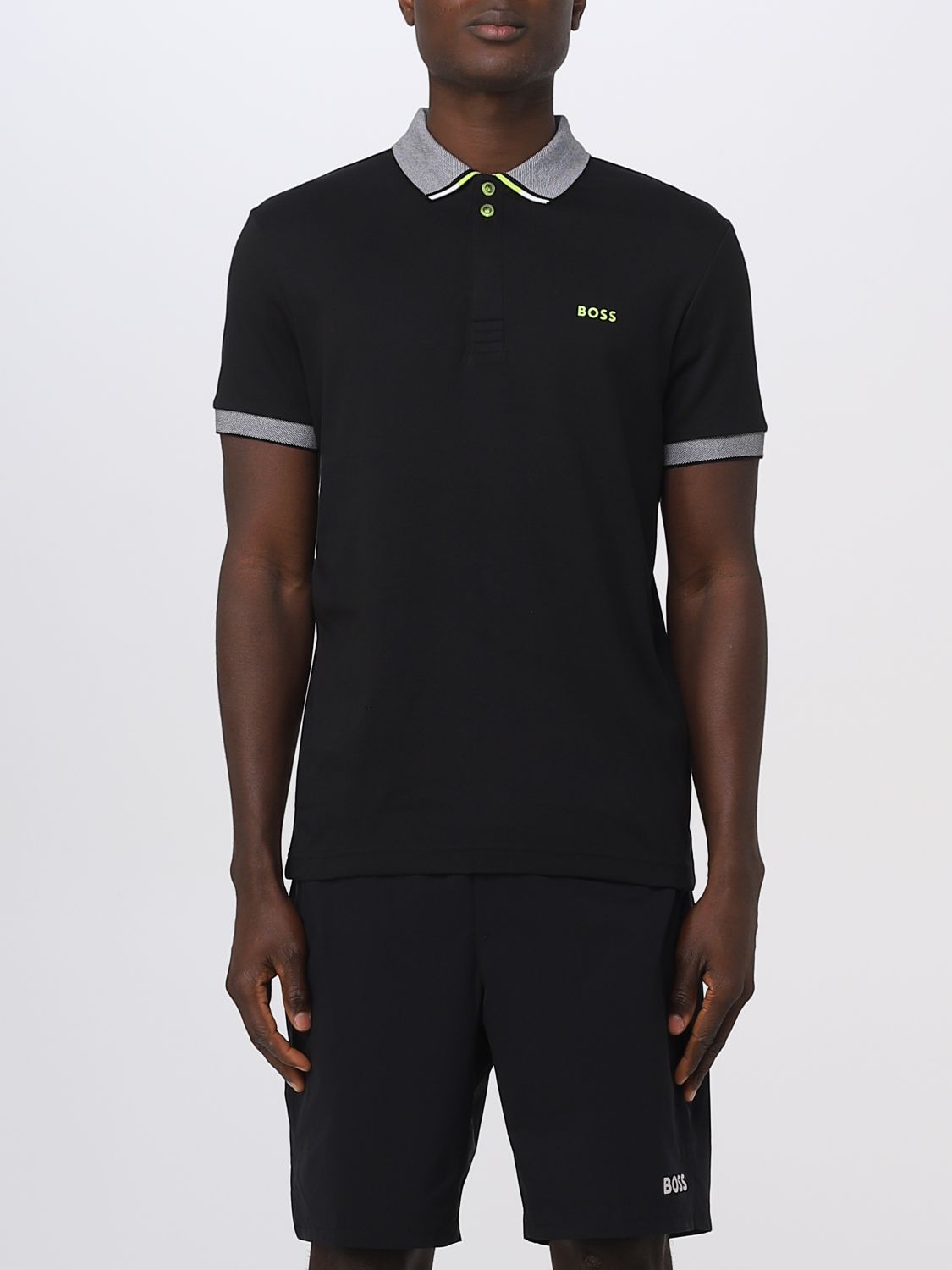 Polo Shirt Men color Black