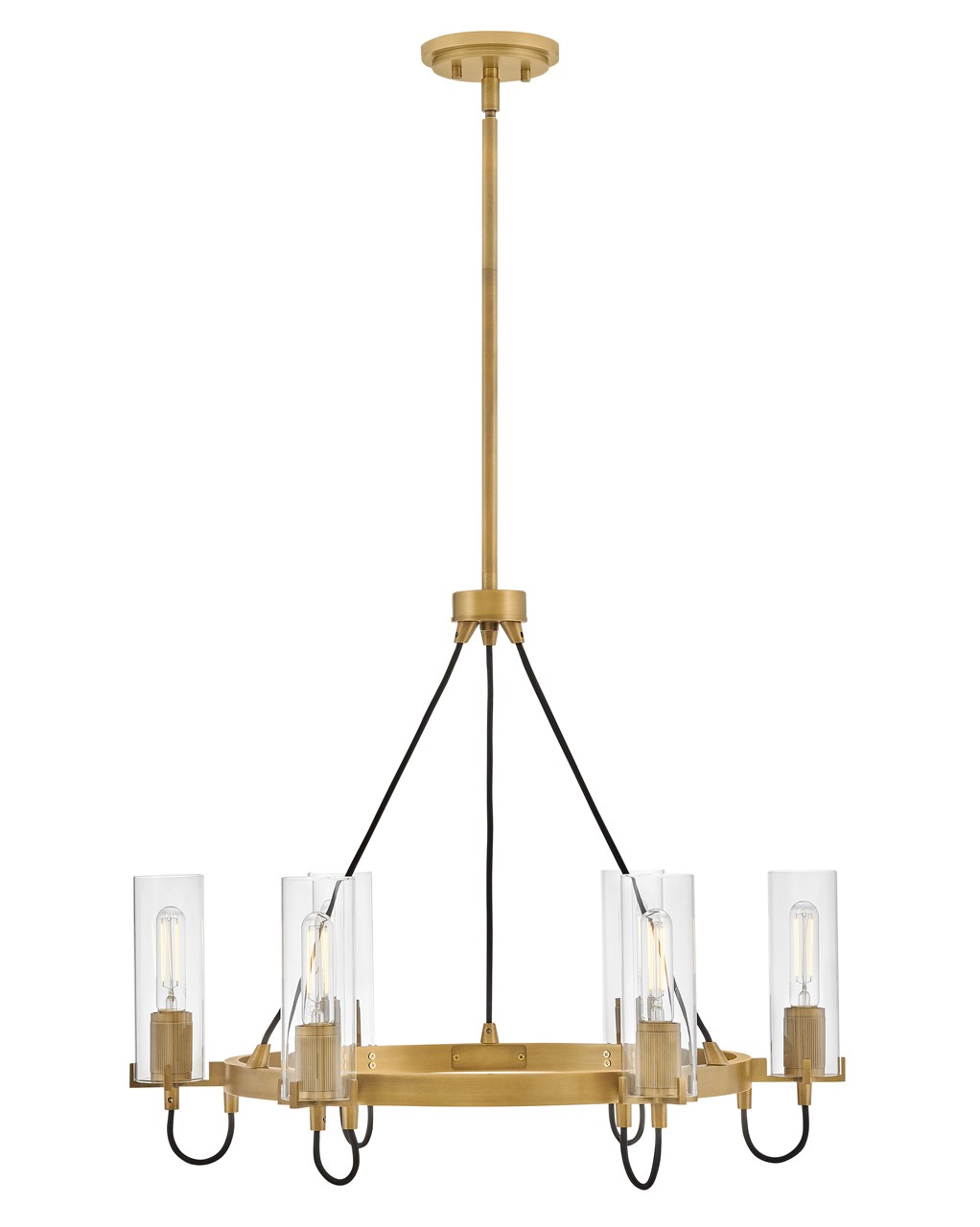 Heritage Brass LED Chandelier from the Ryden Collection