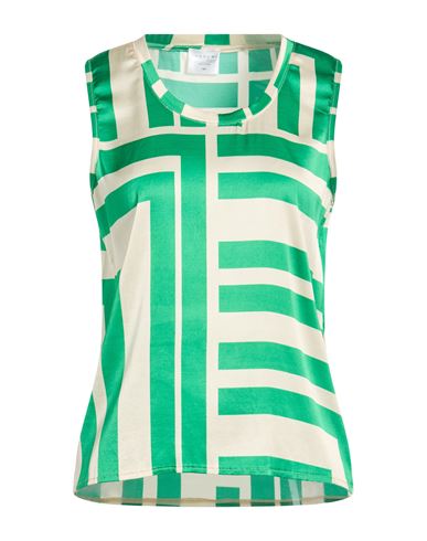 Woman Top Green Size 6 Viscose, Elastane