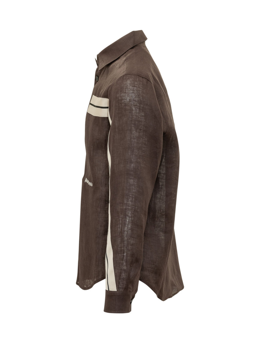 Brown Regular Stripes Shirt
