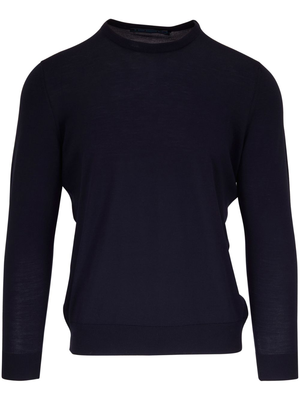 Round-neck wool jumper - Blue