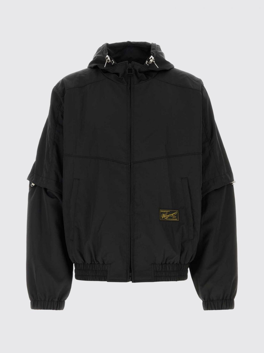 Wooyoungmi - hooded nylon windbreaker jacket elastic tri