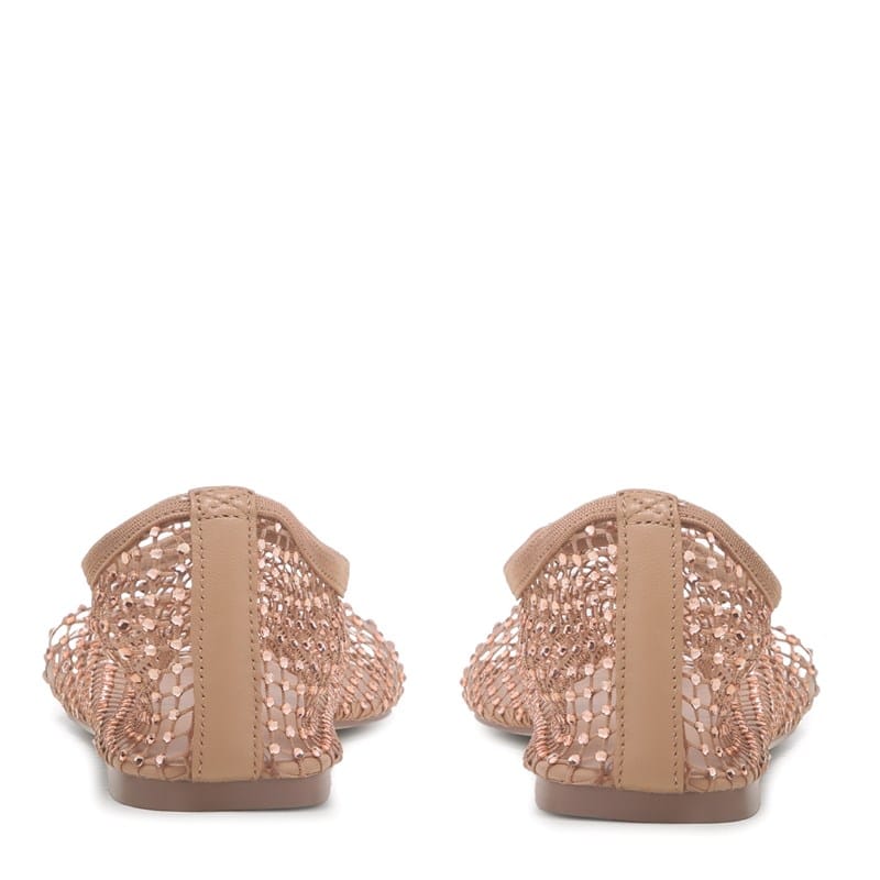 Women's Mino Mesh Ballet Flat Shoes (Pink)
