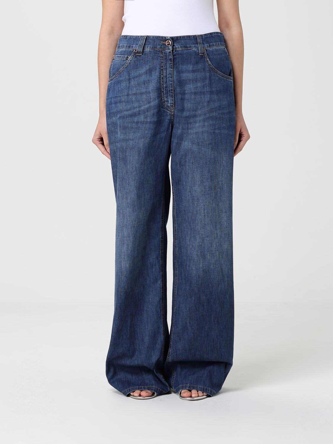 Jeans Woman color Denim