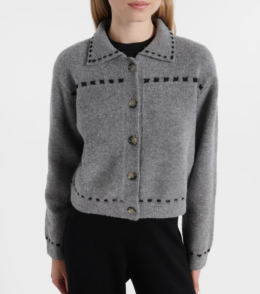 Wool and cashmere-blend cardigan
