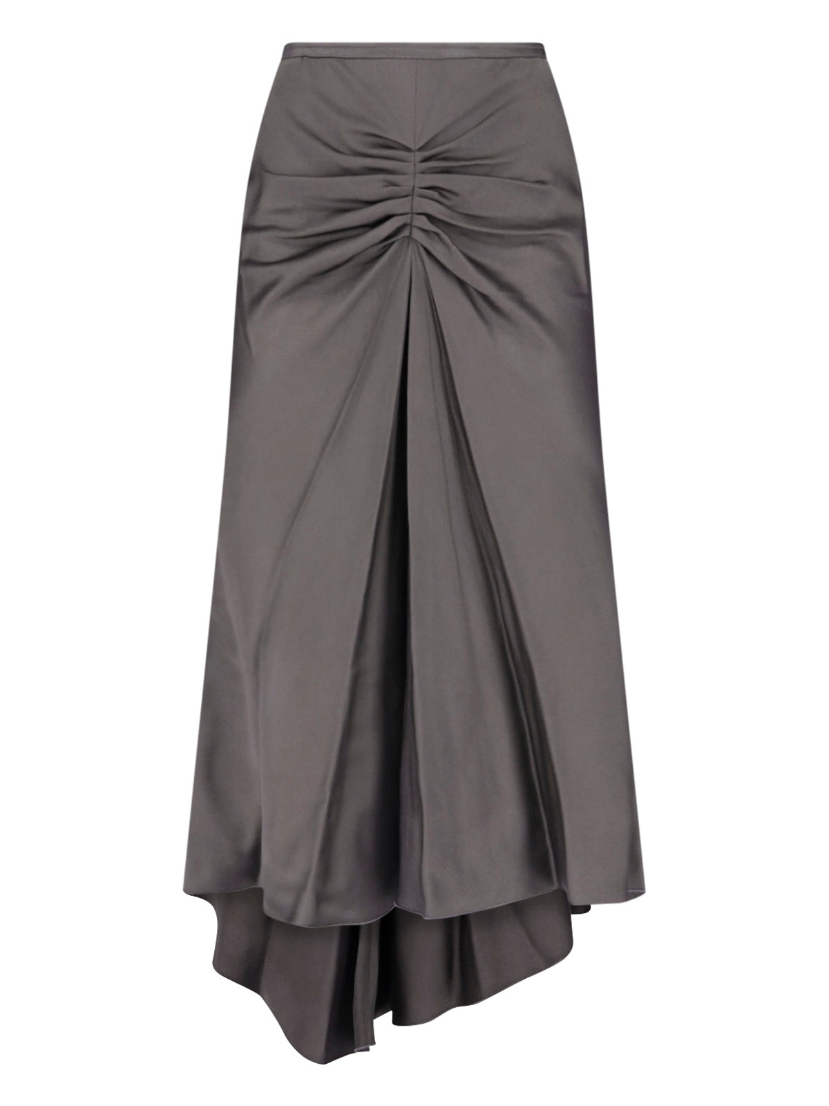 -Inspired Satin-Blend Mini Skirt