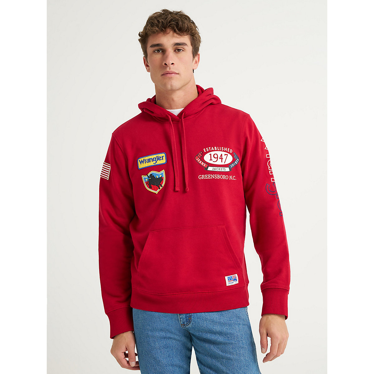 ® x 250 Years of America Hoodie in Firecracker Red