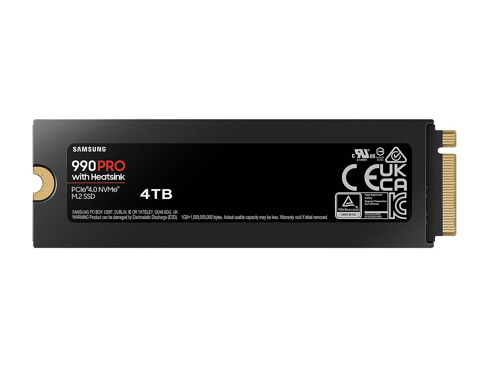 990 PRO w/ Heatsink PCIe® 4.0 NVMe™ SSD 4TB(MZ-V9P4T0CW)