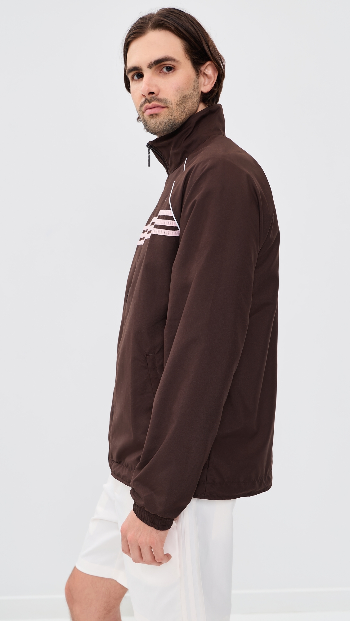 Chest Stripe Track Jacket Aurora Coffee