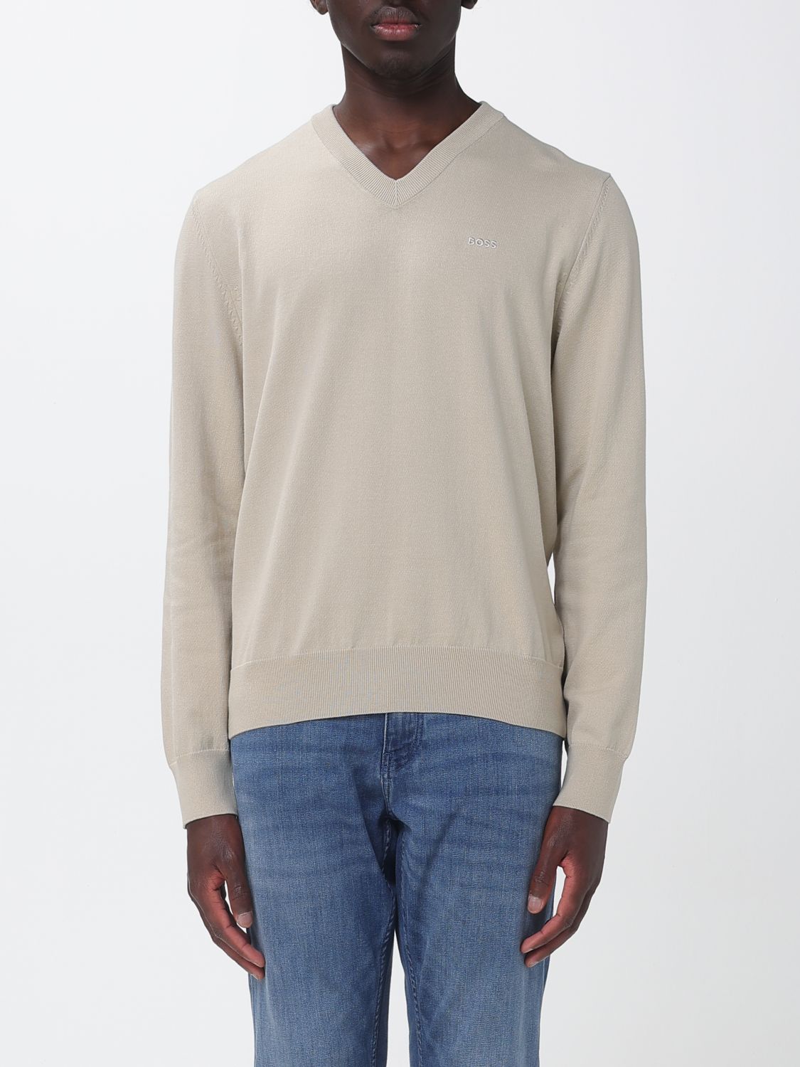 Sweater Men color Beige