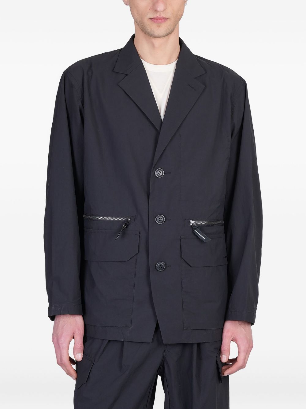 And Wander single-breasted blazer - Grey