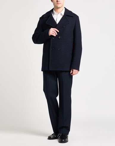 Man Coat Midnight blue Size M Wool