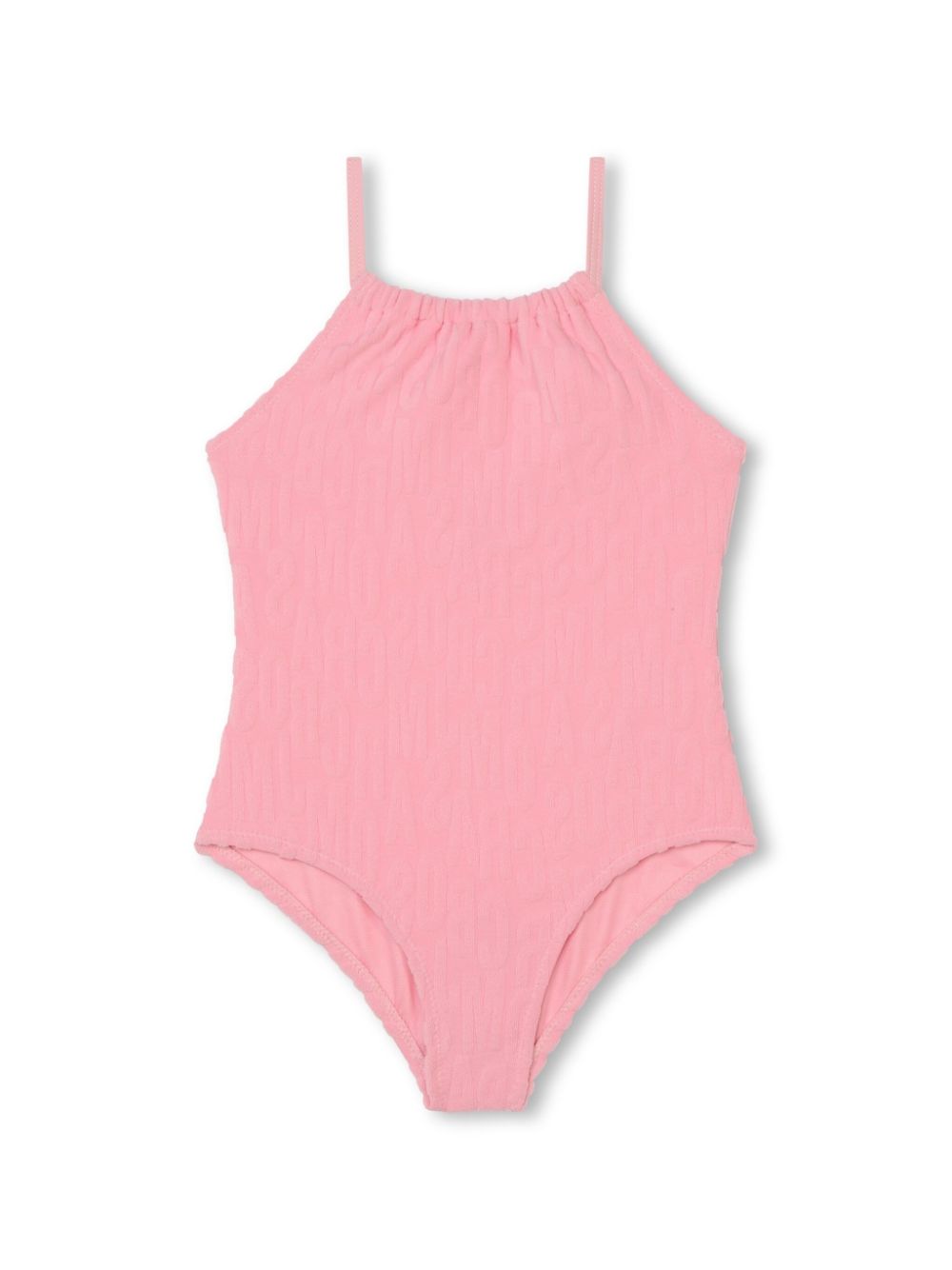 Logo-jacquard swimsuit - Pink