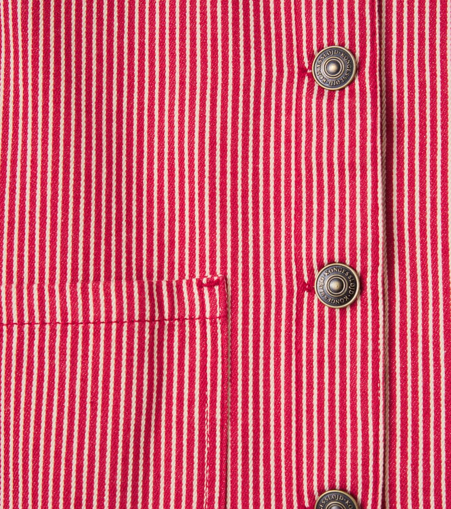 Konges Sløjd Luc striped cotton twill shirt