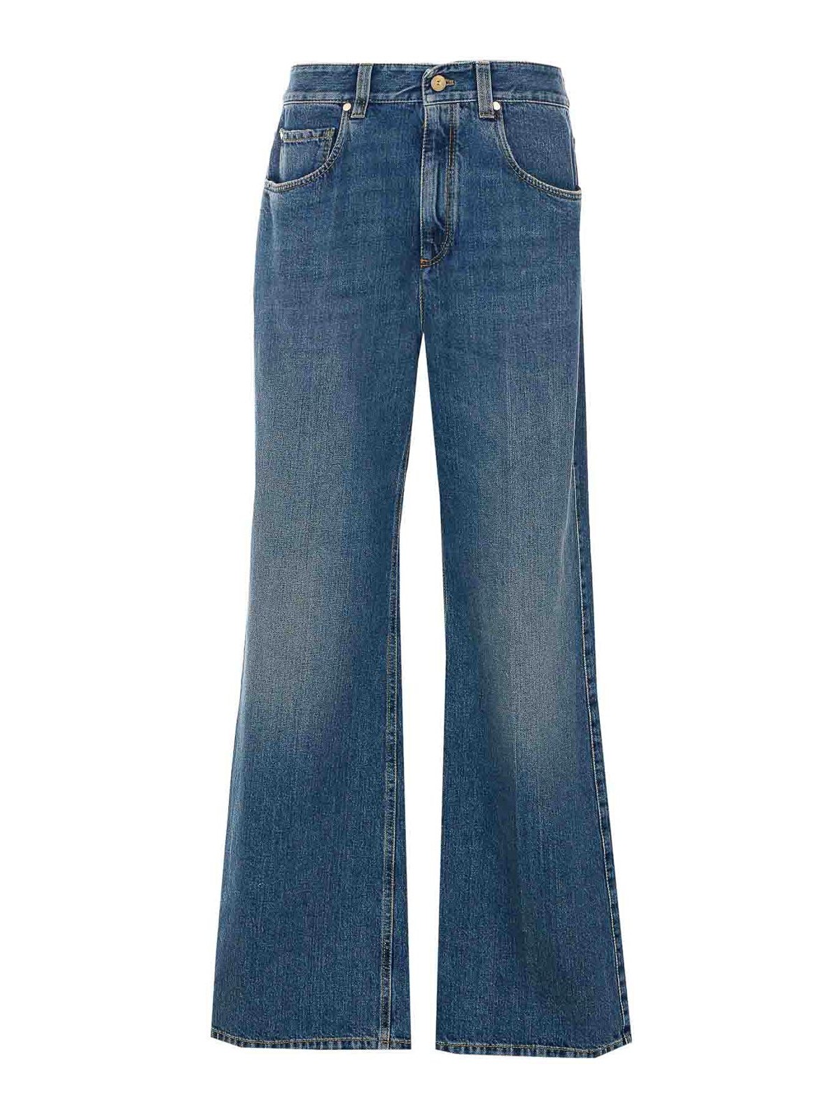 Contemporary loose denim pants