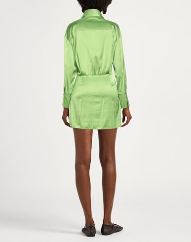 Woman Mini dress Green Size 8 Viscose, Polyamide, Elastane