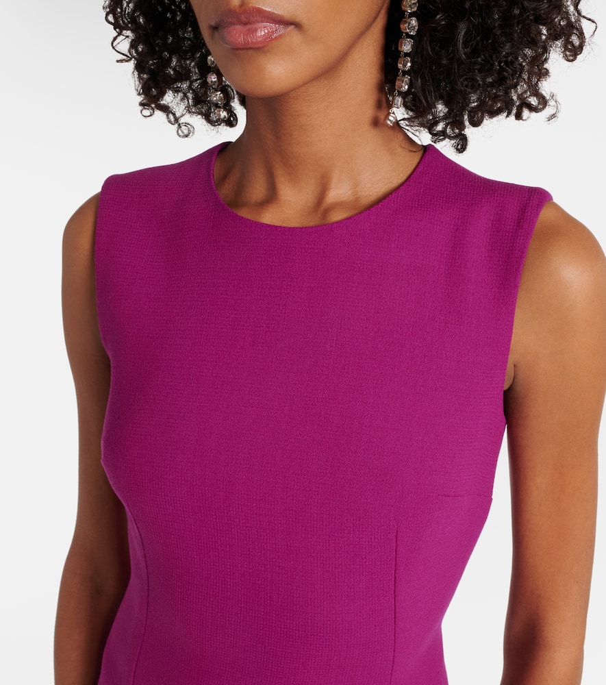 Wool crepe minidress
