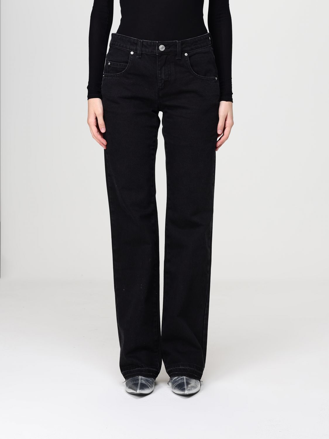 Jeans Woman color Black