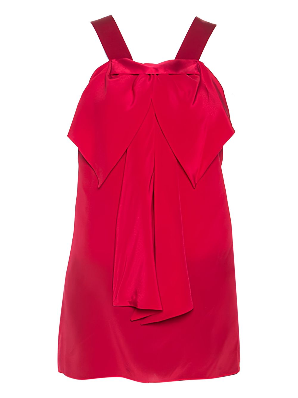 Pre-owned bow-detail sleeveless top - Red