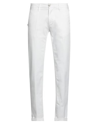 Re_hash Man Pants White Size 30 Cotton, Elastane