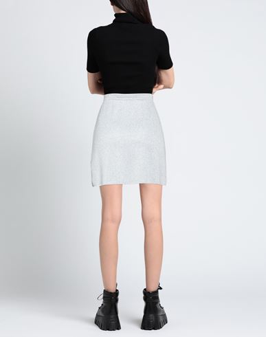 Woman Mini skirt Sky blue Size 4 Viscose, Metallic fiber, Nylon