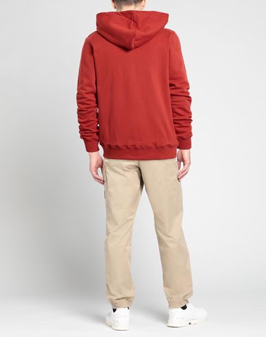 Man Sweatshirt Brick Size L Cotton