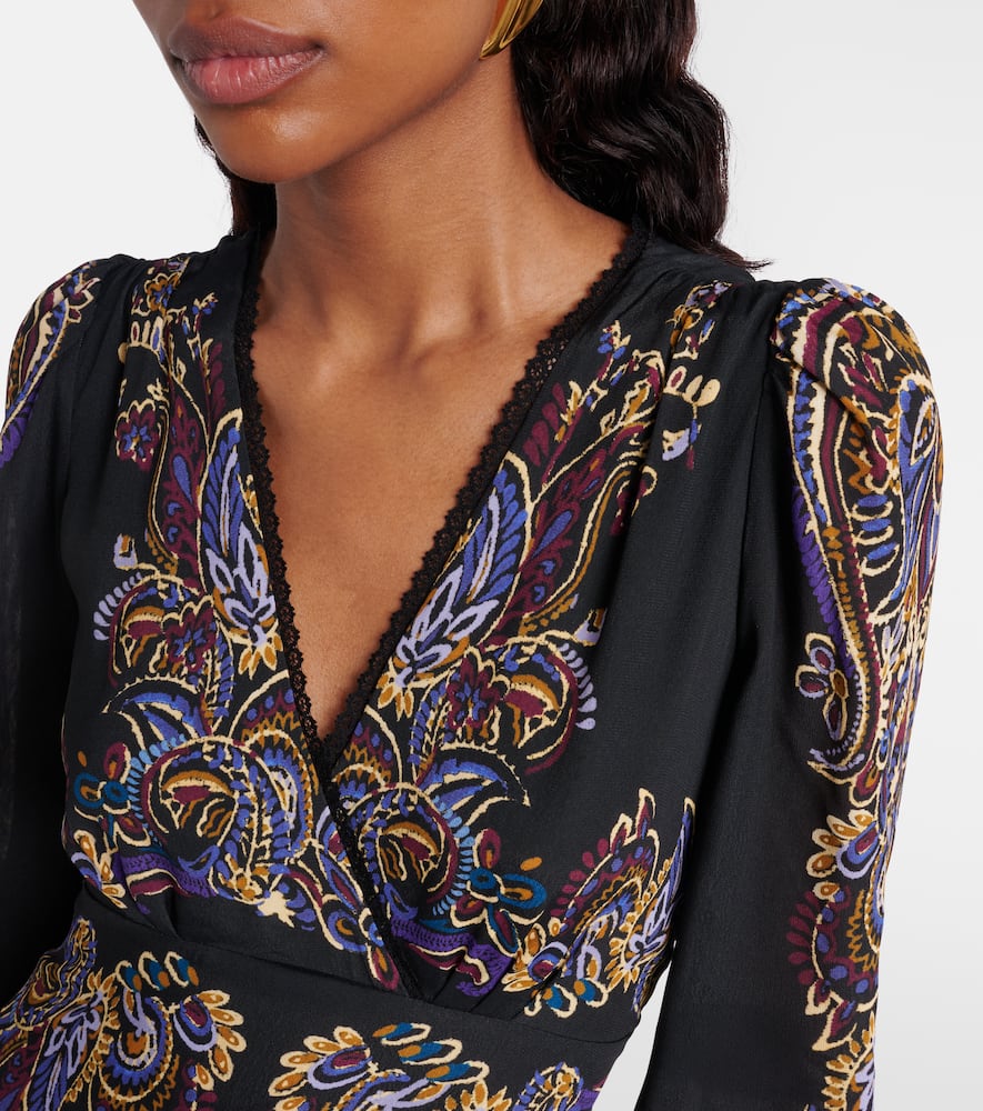 Paisley midi dress
