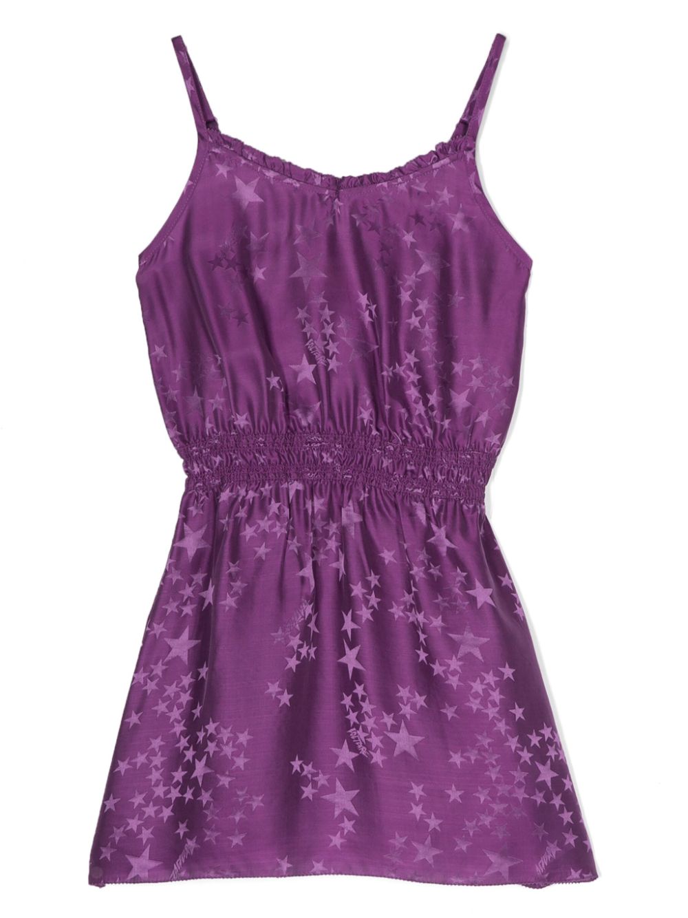 Star-jacquard dress - Purple