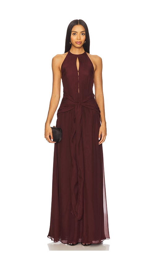 Azeeza Avya Gown in Wine. XS also in
