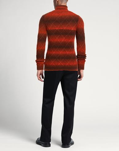 Man Turtleneck Rust Size 36 Acrylic, Merino Wool, Mohair wool, Elastane