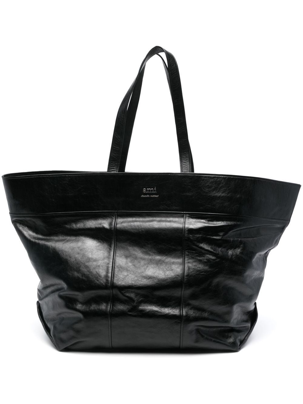 Maxi East West tote bag - Black