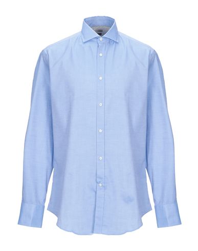 Man Shirt Azure Size M Cotton