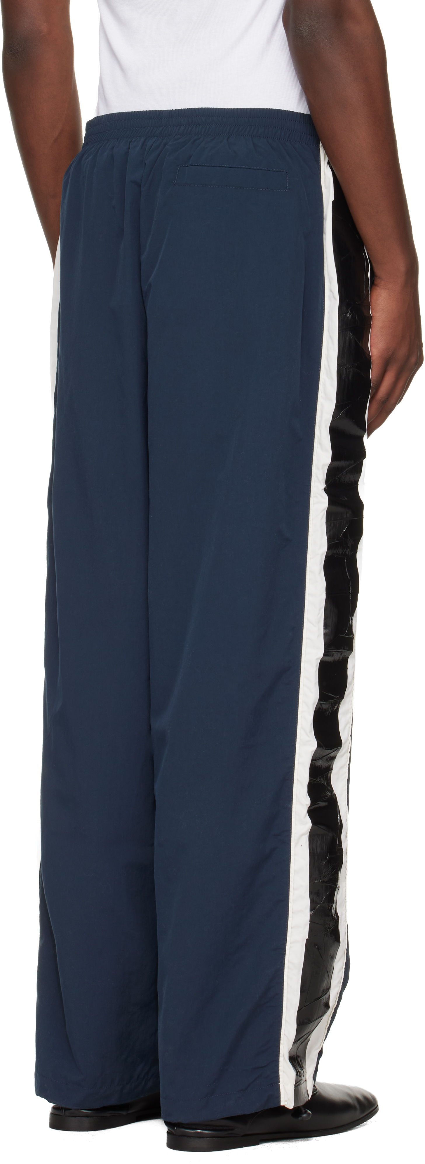 Navy Taped Track Pants