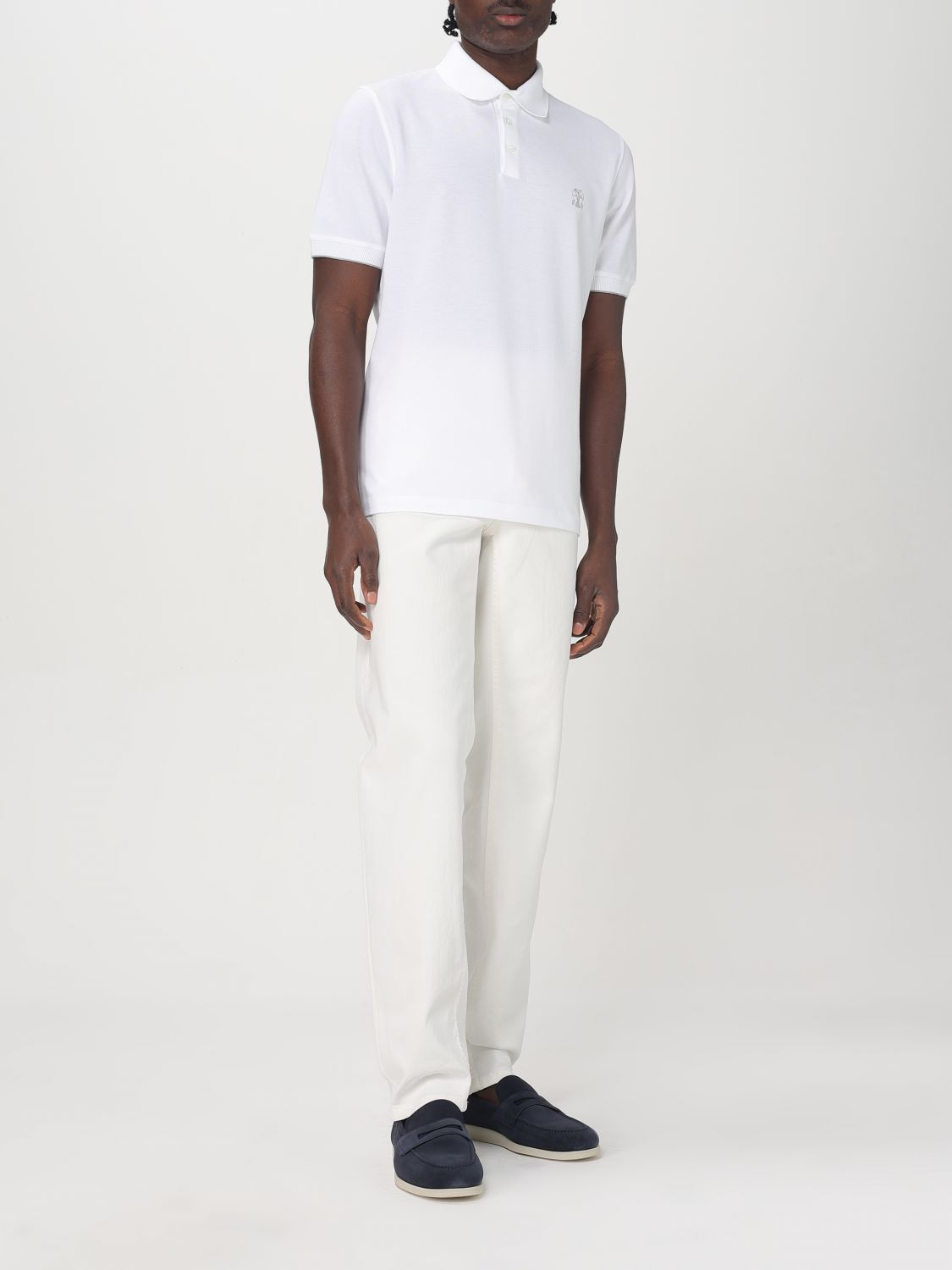 Polo Shirt Men color White