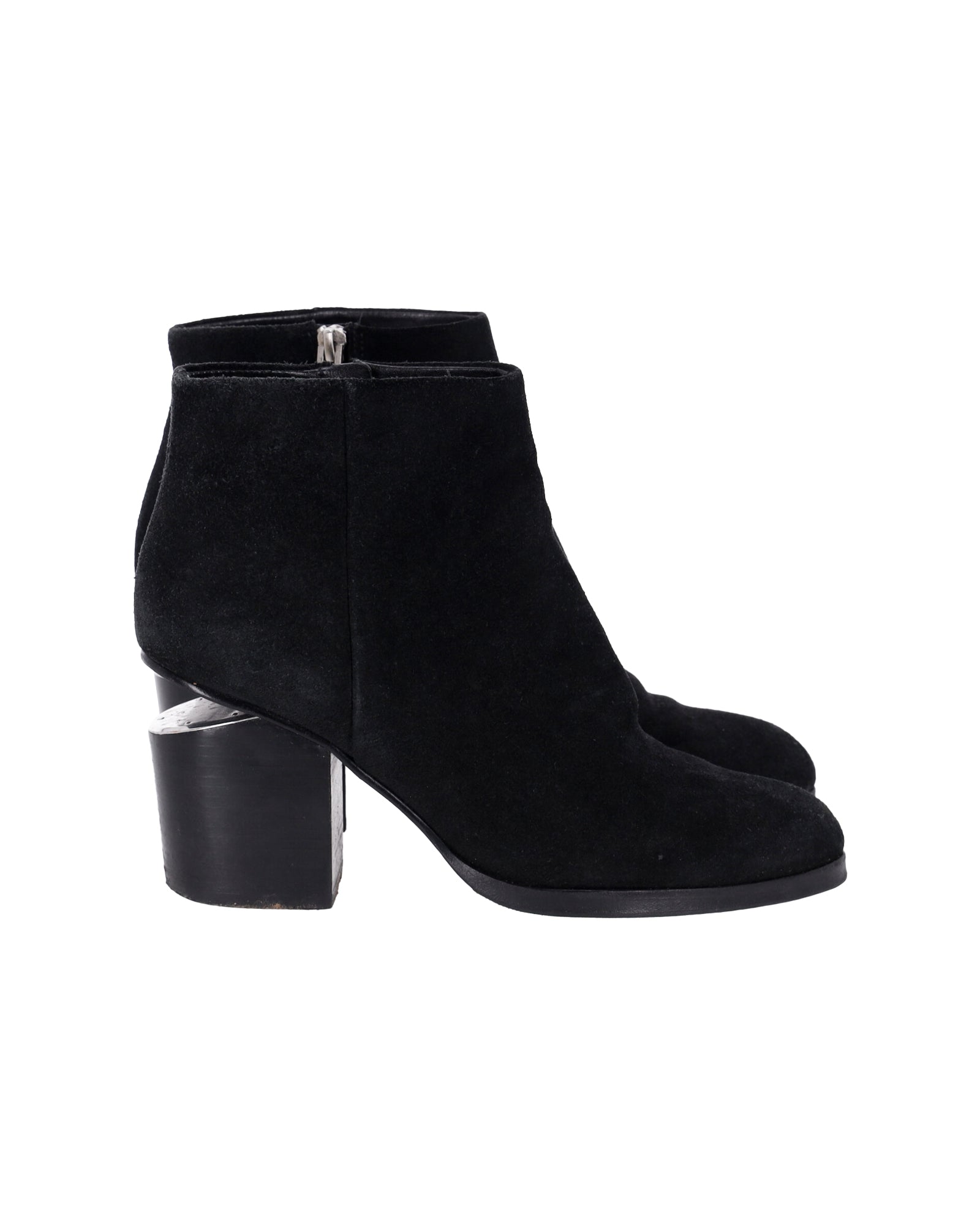Gabi Boots in Black Suede