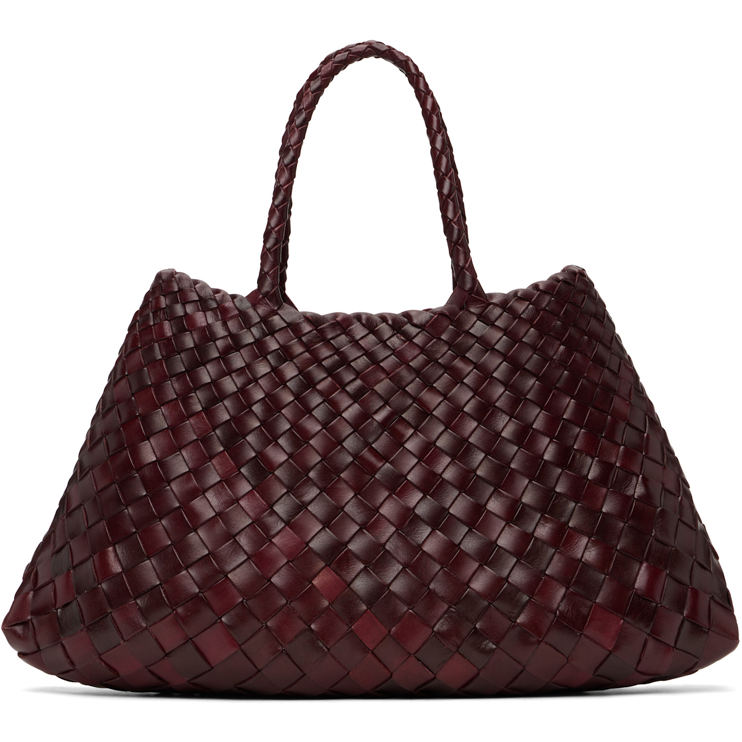 Burgundy Santa Croce Small Tote