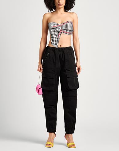 Woman Top Black Size 4 Viscose, Linen, Polyester, Cotton