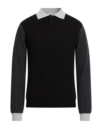 Man Sweater Black Size L Merino Wool, Cashmere
