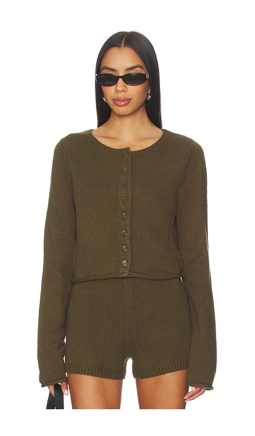 Nakedvice CARDIGAN STORMY in Olive. Größe S. Also in