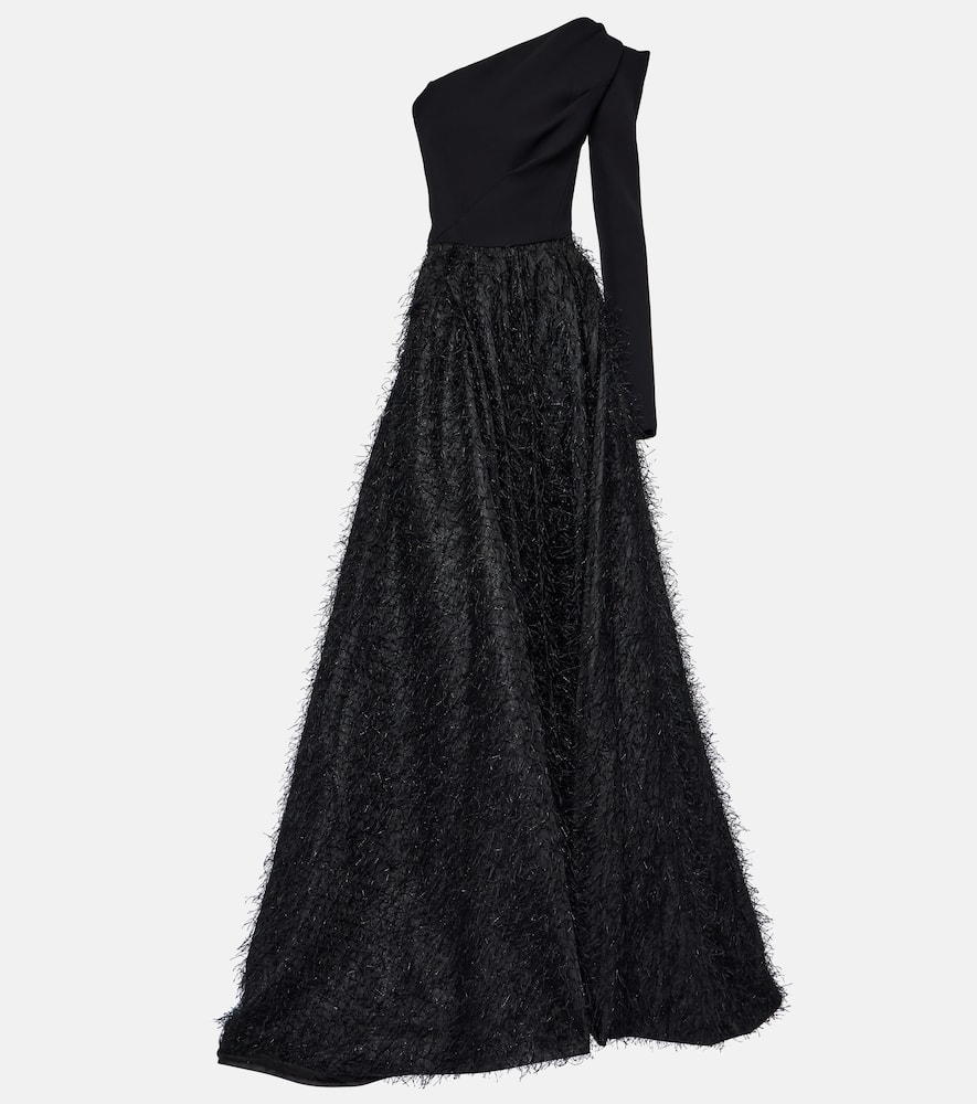 Audacity one-shoulder maxi gown