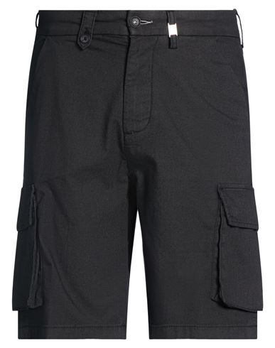 Man Shorts & Bermuda Shorts Charcoal Size 30 Cotton, Polyester, Elastane