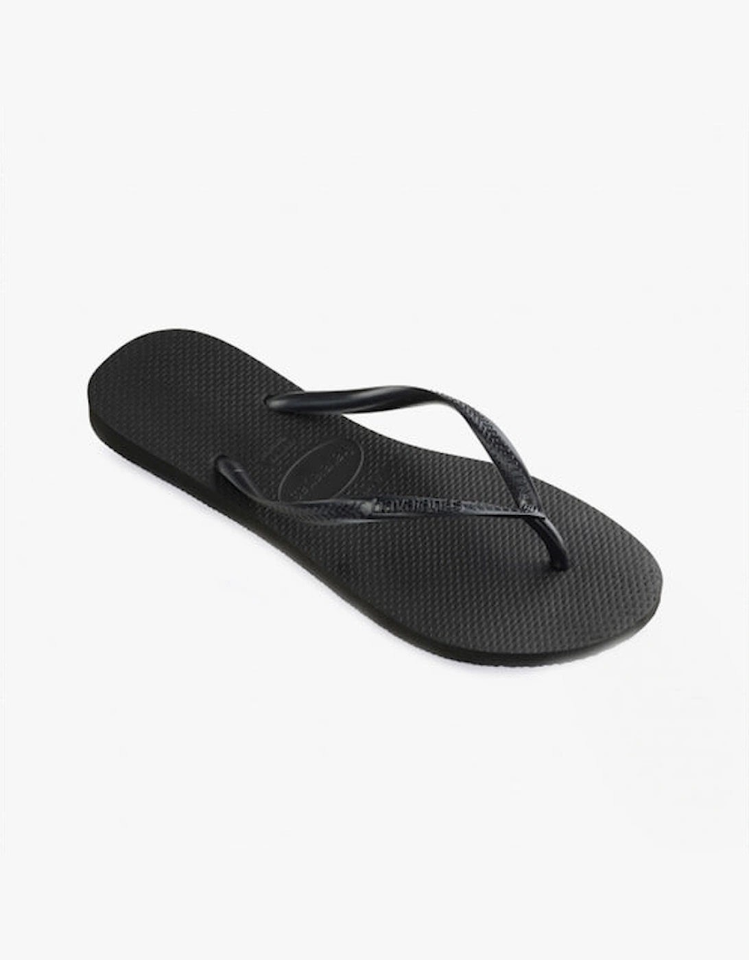 Women's Havaianas HAV SLIM Womens Flip Flops Black - Black/Black - Size: 3/3.5/4